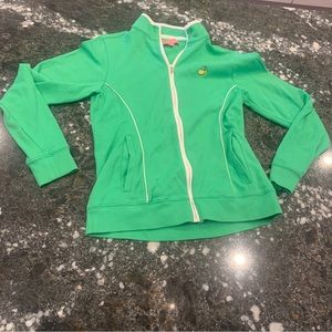 Magnolia lane golf full zip up green